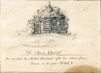 A primeira capela de Santa Ana, no terreno das Irmãs da Providência de Santa Maria das Madeiras